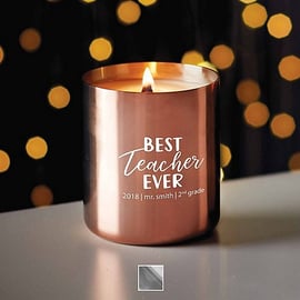 Baudville Holiday Gift Stainless Candle 2018