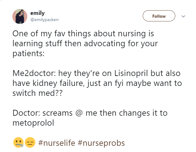 Nurse Life Tweet 12